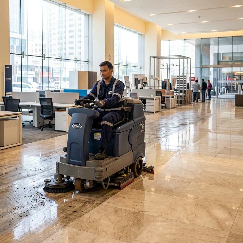 Floor Scrubbing & Rubbing