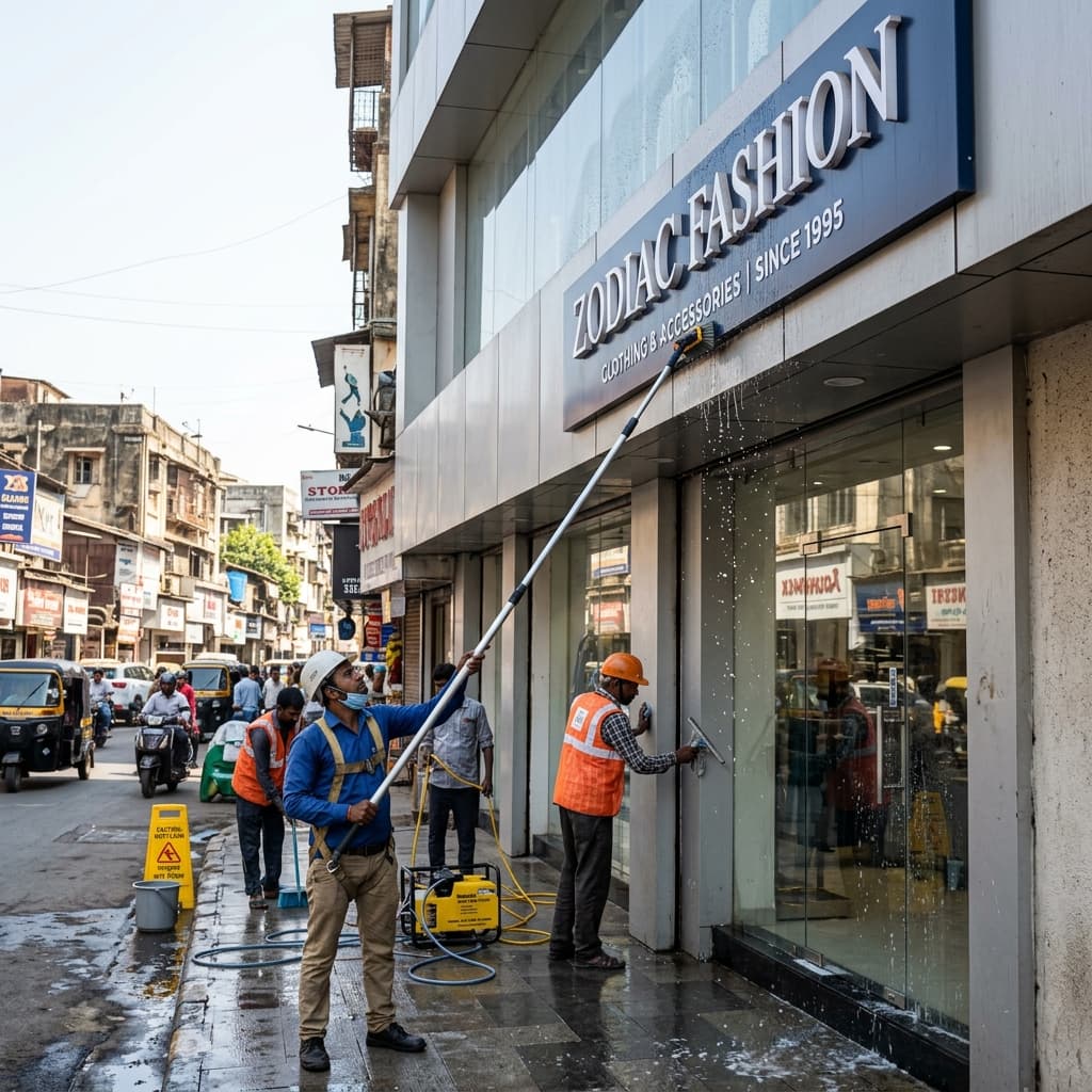 Facade & Signboard Cleaning